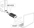 Delock USB-C - microUSB Czarny