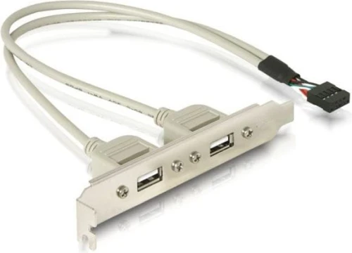 Delock Panel tylni gniazda 2x USB 2.0