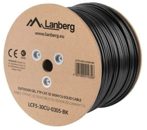 Lanberg Kabel instalacyjny FTP KAT.5E, Żelowany, 305m
