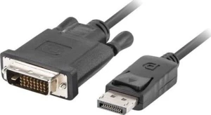 Lanberg DisplayPort - DVI-D 1m czarny
