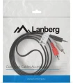 Lanberg Jack 3.5mm - RCA (Cinch) x2 1.5m czarny