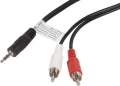 Lanberg Jack 3.5mm - RCA (Cinch) x2 1.5m czarny