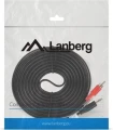 Lanberg Jack 3.5mm - RCA (Cinch) x2 5m czarny