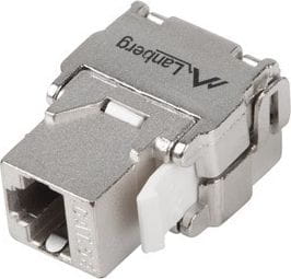 Lanberg Moduł keystone gniazdo beznarzędziowy RJ45 - LSA FTP kat.5e 180 stopni do puszki montażowej -KSF5-2000