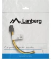 Lanberg Molex x2 - PCIe 6-pin, 0.15m, Żółty