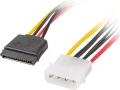 Lanberg Molex - SATA x2, 0.3m, Wielokolorowy