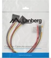 Lanberg Molex - SATA x2, 0.3m, Wielokolorowy