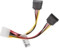 Lanberg Molex - SATA x2, 0.15m, Wielokolorowy