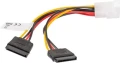 Lanberg Molex - SATA x2, 0.15m, Wielokolorowy