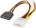 Lanberg Molex - SATA x2, 0.15m, Wielokolorowy