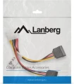 Lanberg Molex - SATA x2, 0.15m, Wielokolorowy