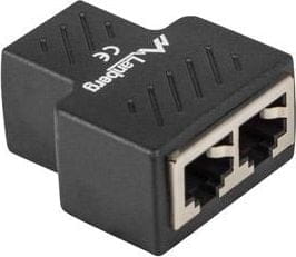 Lanberg Adapter Lanberg złączka sieciowa spliter RJ-45 - RJ-45 X2 ekranowany