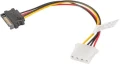 Lanberg Molex - SATA, 0.15m, Wielokolorowy