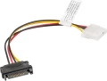 Lanberg Molex - SATA, 0.15m, Wielokolorowy