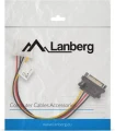 Lanberg Molex - SATA, 0.15m, Wielokolorowy