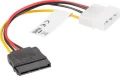 Lanberg Molex - SATA, 0.15m, Wielokolorowy