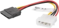 Lanberg Molex - SATA, 0.15m, Wielokolorowy