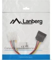 Lanberg Molex - SATA, 0.15m, Wielokolorowy