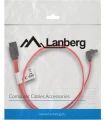 Lanberg SATA - SATA, 0.5m, Czerwony