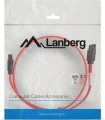 Lanberg SATA - SATA, 0.5m, Czerwony