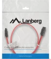 Lanberg SATA - SATA, 0.5m, Czerwony