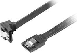 Lanberg SATA - SATA, 0.5m, Czarny