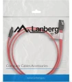 Lanberg SATA - SATA, 1m, Czerwony