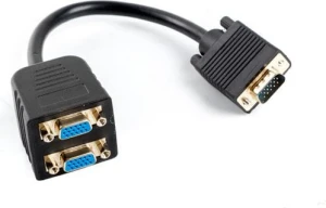 Lanberg splitter VGA->VGA x2, 20cm