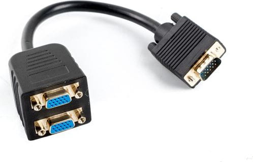 Lanberg splitter VGA->VGA x2, 20cm