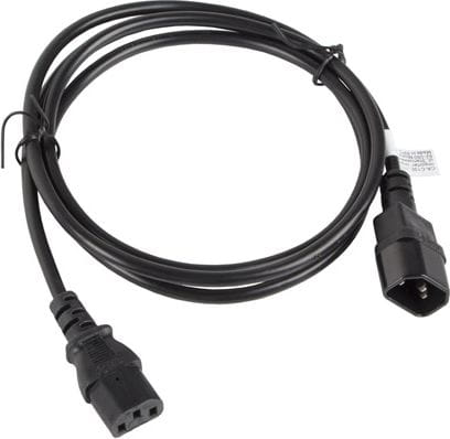 Lanberg IEC 320 C13 - C14, 1.8m, czarny