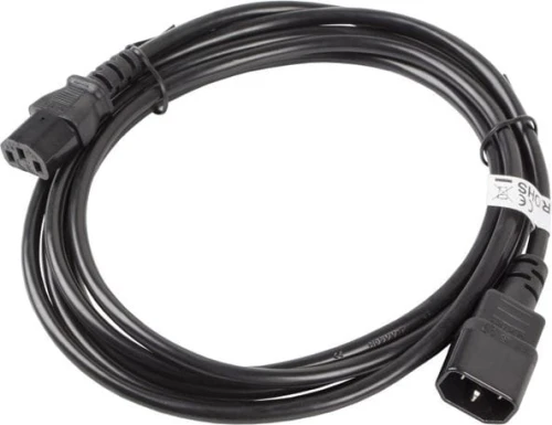 Lanberg IEC 320 C13 - C14, 3m, czarny