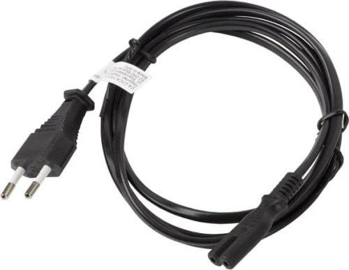 Lanberg radiowy CEE 7/16 - IEC 320 C7, 1.8m, czarny