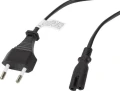 Lanberg radiowy CEE 7/16 - IEC 320 C7, 1.8m, czarny