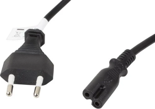 Lanberg radiowy CEE 7/16 - IEC 320 C7, 1.8m, czarny