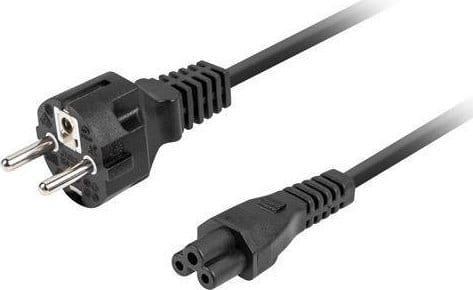 Lanberg Kabel zasilający Lanberg CEE 7/7->IEC 320 C5 1.8M VDE notebook  1,8m VDE prosty czarny