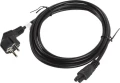 Lanberg IEC 7/7 - IEC 320 C5, 3m, czarny