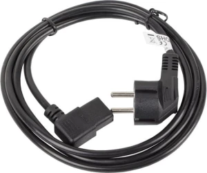 Lanberg CEE 7/7 - IEC 320 C13, 1.8m, czarny