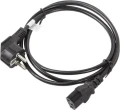 Lanberg CEE 7/7 - IEC 320 C13, 1.8m czarny