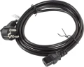 Lanberg CEE 7/7 - IEC 320 C13, 3m, czarny