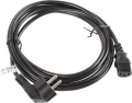 Lanberg CEE 7/7 - IEC 320 C13, 3m, czarny