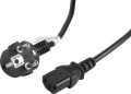 Lanberg CEE 7/7 - IEC 320 C13, 3m, czarny