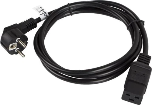 Lanberg CEE 7/7 - IEC 320 C19, 1.8m, czarny
