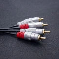 Qoltec RCA (Cinch) x2 - RCA (Cinch) x2 0.5m czarny