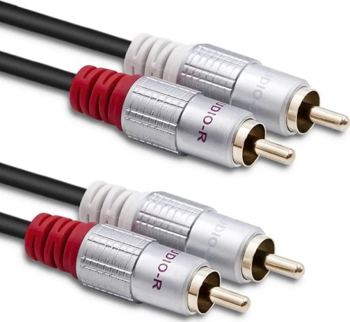 Qoltec RCA (Cinch) x2 - RCA (Cinch) x2 2m czarny