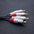 Qoltec RCA (Cinch) x2 - RCA (Cinch) x2 2m czarny
