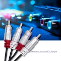 Qoltec RCA (Cinch) x2 - RCA (Cinch) x2 3m czarny