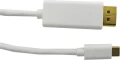 Qoltec USB-C - 2 m Biały