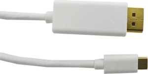 Qoltec USB-C - 2 m Biały