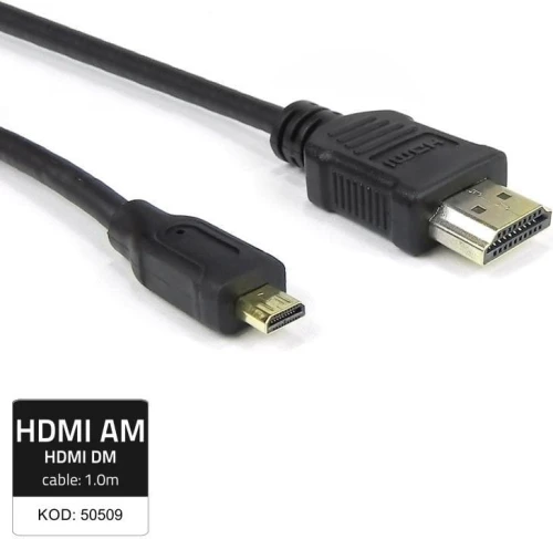 Qoltec HDMI Micro - HDMI 1m czarny