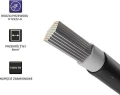Qoltec Kabel solarny fotowoltaiczny | 6mm2 | 100m | Czarny